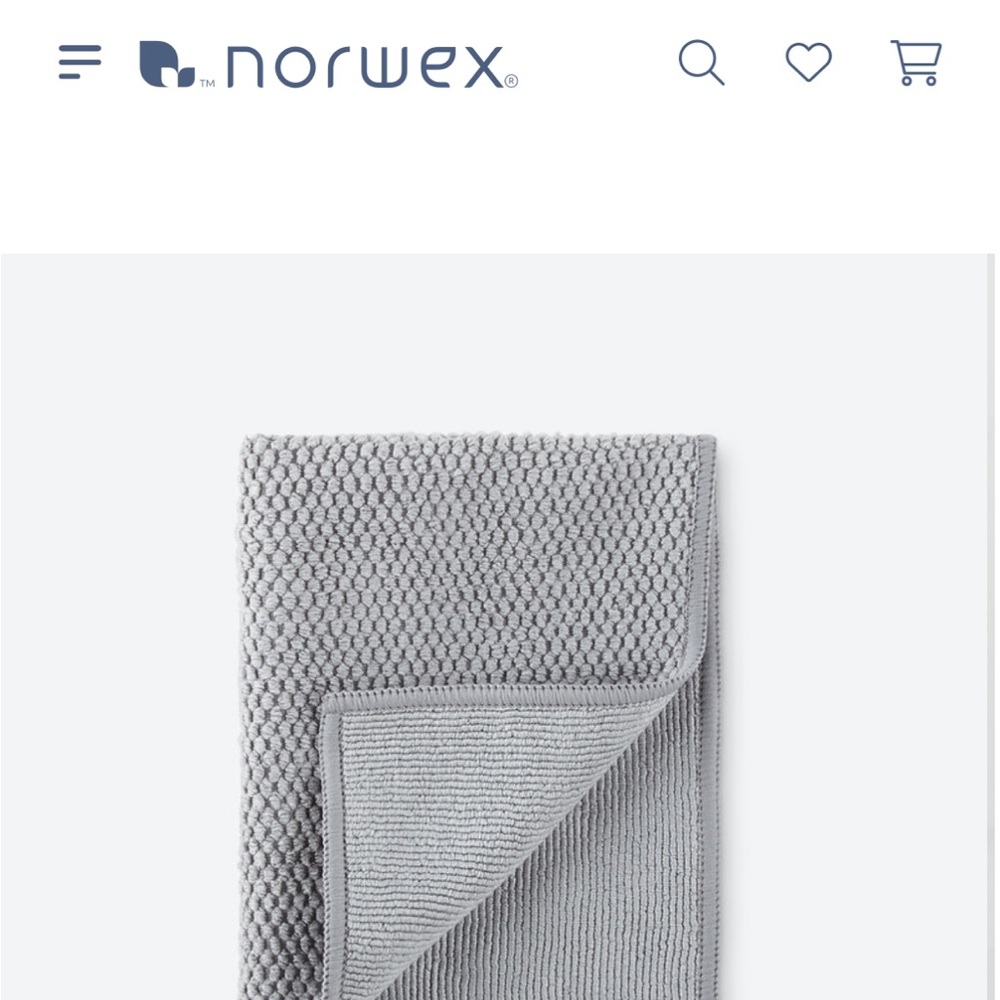 Norwex Gray Textured Kitchen Towel new